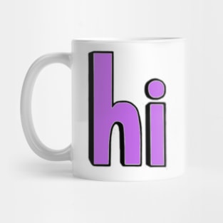 This is the word HI Mug